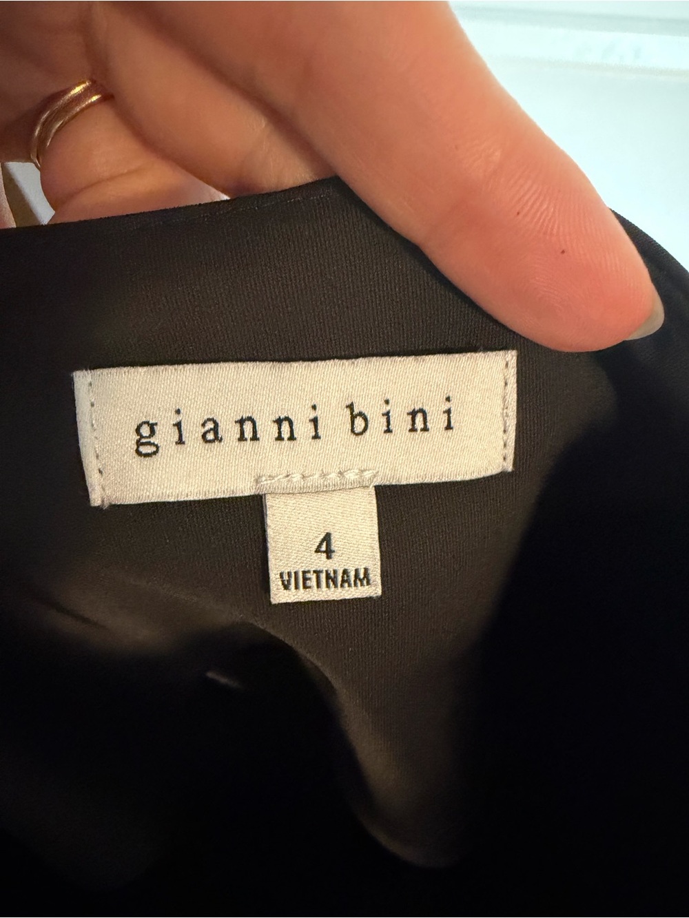 Gianni Bini Black Midi Slip Dress with Spaghetti Straps - Picture 4 of 4